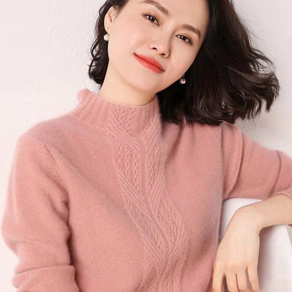 women's sweaters half turtleneck sweater alpaca solid color korean loose autumn winter pullover long sleeve knitted bottoming shirt, White;black
women's sweaters half turtleneck sweater alpaca solid color korean loose autumn winter pullover long sleeve knitted bottoming shirt, White;black
