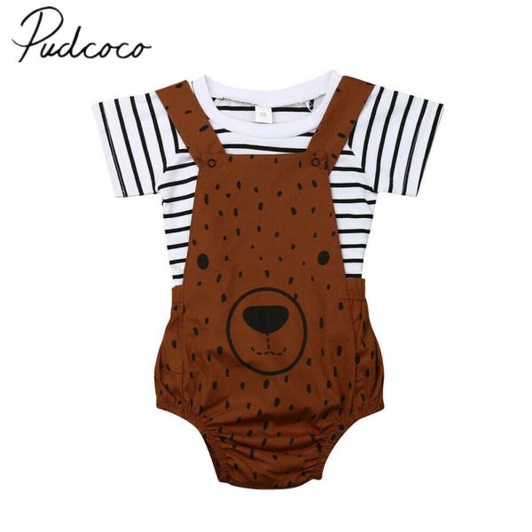 2019 children summer clothing newborn toddler infant boy girl cute bear sunsuit stripe t-shirt bib pants overalls outfits 0-3t
2019 children summer clothing newborn toddler infant boy girl cute bear sunsuit stripe t-shirt bib pants overalls outfits 0-3t