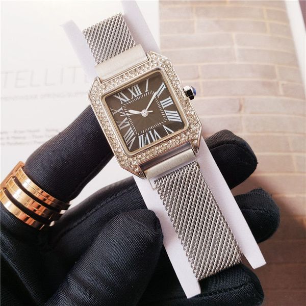 top brand square женщины алмазный часы контрактные сетка из нержавеющей стали наручные часы 26мм женские кварцевые часы часы оптом, Slivery;brown
top brand square женщины алмазный часы контрактные сетка из нержавеющей стали наручные часы 26мм женские кварцевые часы часы оптом, Slivery;brown