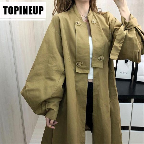 women's casual trends solid color long sleeve loose medium-length fashion windbreaker women jacket, Tan;black
women's casual trends solid color long sleeve loose medium-length fashion windbreaker women jacket, Tan;black
