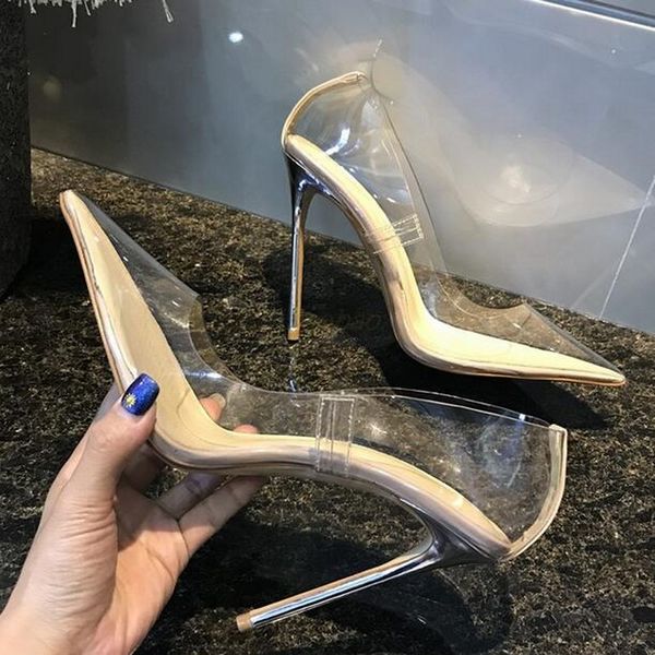 fashion women pumps nude patent leather clear pointy toe high heels pearls shoes brand with box new pvc dress shoes 12 8cm, Black
fashion women pumps nude patent leather clear pointy toe high heels pearls shoes brand with box new pvc dress shoes 12 8cm, Black