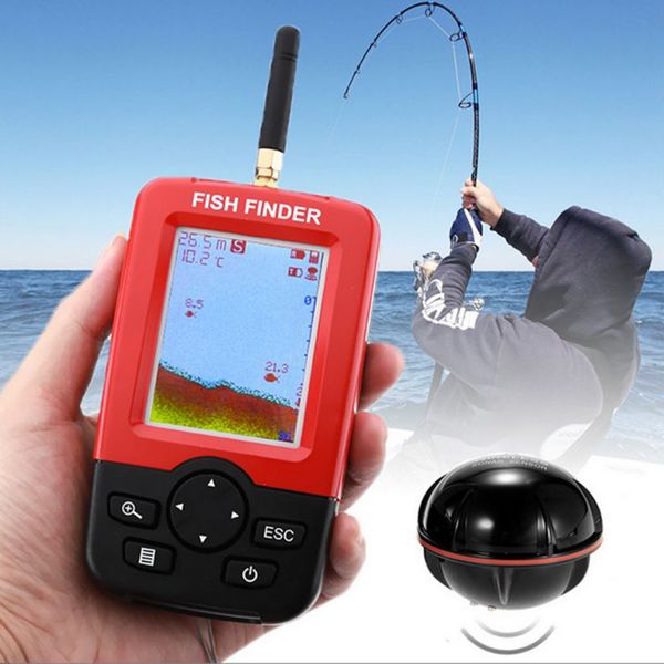 smart portable depth fish finder with 100m wireless sonar sensor echo sounder lcd fishfinder for lake sea fishing saltwater
smart portable depth fish finder with 100m wireless sonar sensor echo sounder lcd fishfinder for lake sea fishing saltwater