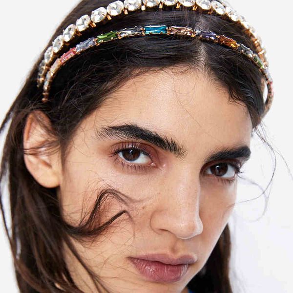 korean new alloy zircon headband temperament wild hair accessories simple fashion jewelry accessories retro headband, Golden;white 
korean new alloy zircon headband temperament wild hair accessories simple fashion jewelry accessories retro headband, Golden;white