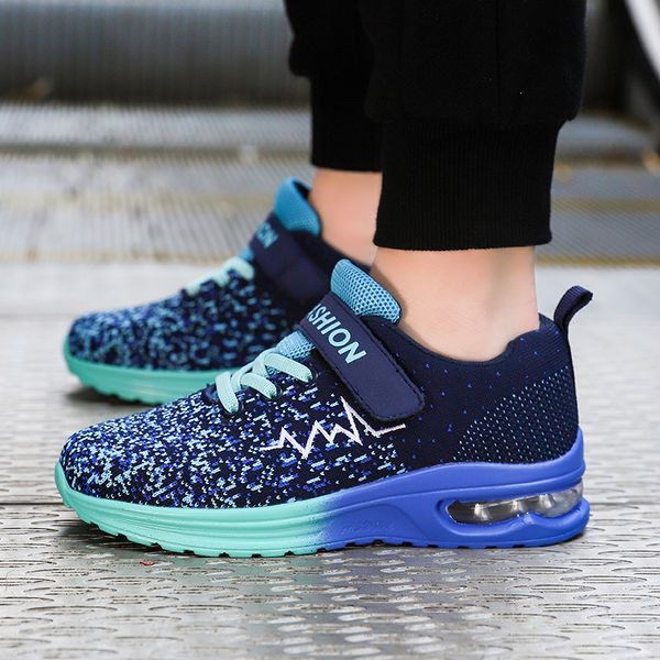 children shoes kids sneakers fashion mesh knit air cushion shoes child boys trainers breathable non-slip teens sports sneakers, Black;red
children shoes kids sneakers fashion mesh knit air cushion shoes child boys trainers breathable non-slip teens sports sneakers, Black;red