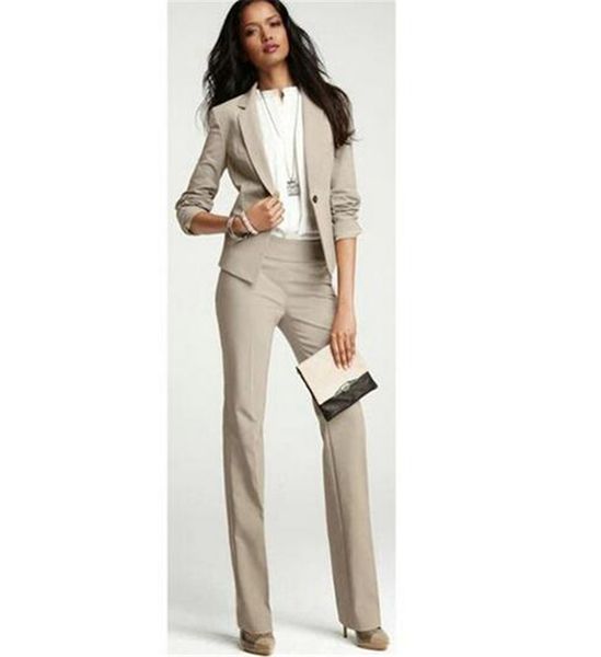 khaki business pant suits for women plus size ladies single breasted blazer with pants women's work pantsuit custom made, White;black
khaki business pant suits for women plus size ladies single breasted blazer with pants women's work pantsuit custom made, White;black