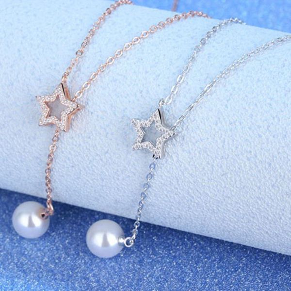 fashion rose gold lady pearl crystal star pendant necklace for women jewelry trendy silver 925 girls clavicle necklace lady gift
fashion rose gold lady pearl crystal star pendant necklace for women jewelry trendy silver 925 girls clavicle necklace lady gift