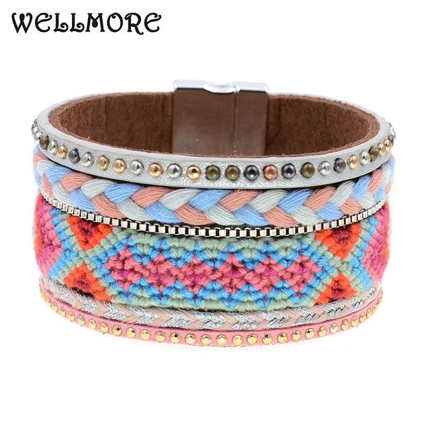 wellmore bohemia handmade cotton bracelet leather bracelets wrap bracelets for women jewelry wholesale drop shipping, Golden;silver
wellmore bohemia handmade cotton bracelet leather bracelets wrap bracelets for women jewelry wholesale drop shipping, Golden;silver