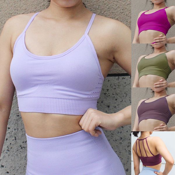 women yoga sports bra underwear stretchy solid color breathable for fitness running tc21, Black;white
women yoga sports bra underwear stretchy solid color breathable for fitness running tc21, Black;white