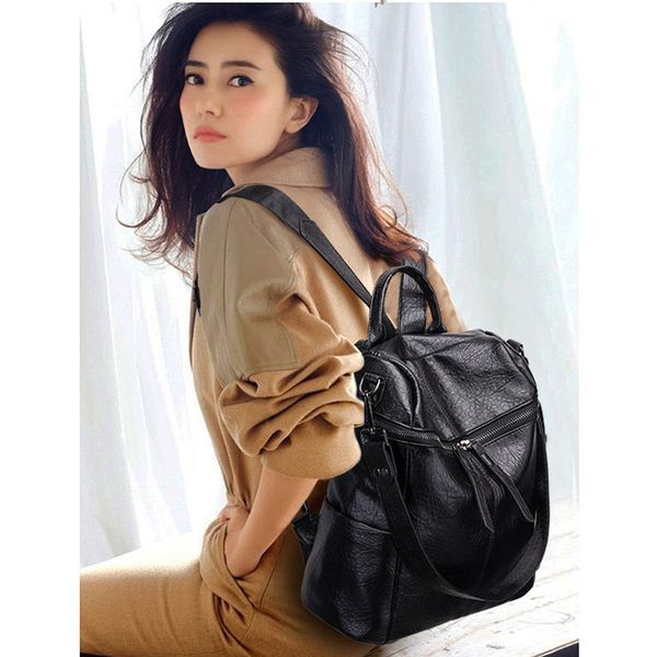 2020 ladies fashion new backpack european and american soft leather wild backpack simple student small
2020 ladies fashion new backpack european and american soft leather wild backpack simple student small