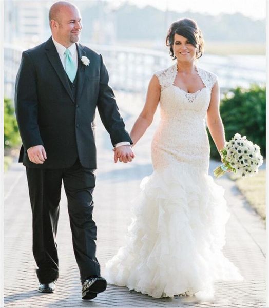 elegant mermaid ruffled organza wedding dresses sweep train wedding gowns long sweetheart bride dress custom made women bridal gown, White
elegant mermaid ruffled organza wedding dresses sweep train wedding gowns long sweetheart bride dress custom made women bridal gown, White
