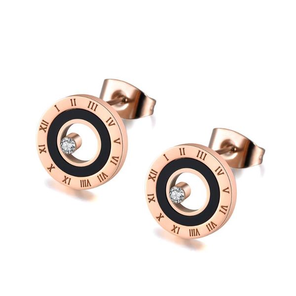 stud stainless steel black acrylic circle roman numeral wedding earrings for women rose gold cz crystl je19049, Golden;silver
stud stainless steel black acrylic circle roman numeral wedding earrings for women rose gold cz crystl je19049, Golden;silver