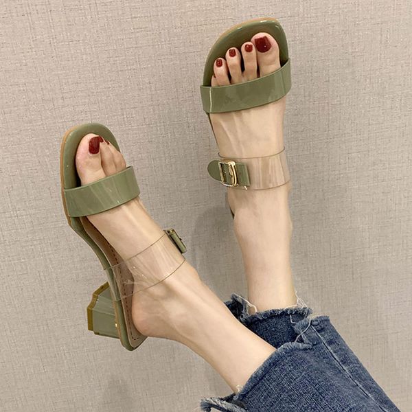 shoes ladies' slippers slipers women square heel luxury slides med transparent heel soft 2020 block summer designer pu rome, Black
shoes ladies' slippers slipers women square heel luxury slides med transparent heel soft 2020 block summer designer pu rome, Black