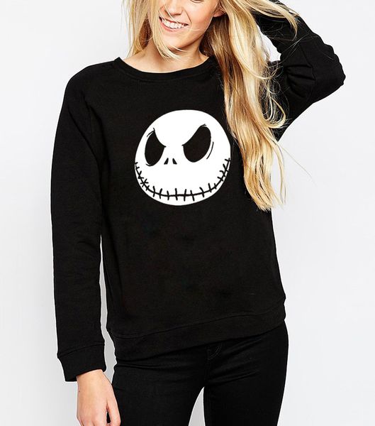 new 2019 female sweatshirt pumpkin king jack skellington evil smile pattern spring winter women hoodies cool streetwear, Black
new 2019 female sweatshirt pumpkin king jack skellington evil smile pattern spring winter women hoodies cool streetwear, Black