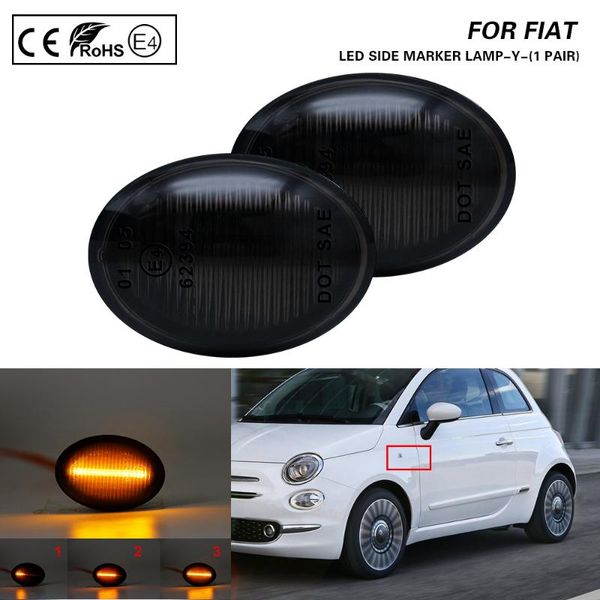 for 4s 63 3p nuova 500 abarth ka desde lancia ypsilon maserati led dynamic side marker light turn signal lamp smoke 2x
for 4s 63 3p nuova 500 abarth ka desde lancia ypsilon maserati led dynamic side marker light turn signal lamp smoke 2x