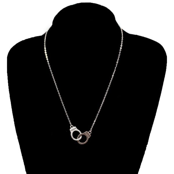 trendy handcuff pendant necklace street style metal long chain clavicle necklaces for women fashion neck jewelry xl842, Silver
trendy handcuff pendant necklace street style metal long chain clavicle necklaces for women fashion neck jewelry xl842, Silver