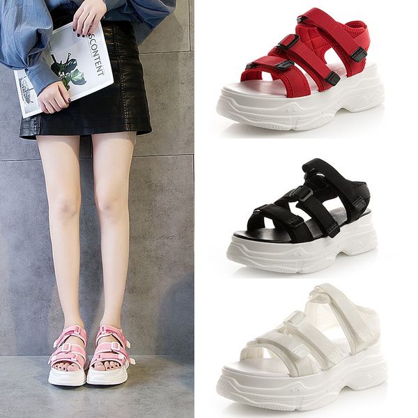 ankle strap open toe outdoor sports women sandals ankle strap fashion thick platform beach ladies shoes casual summer sandals, Black
ankle strap open toe outdoor sports women sandals ankle strap fashion thick platform beach ladies shoes casual summer sandals, Black