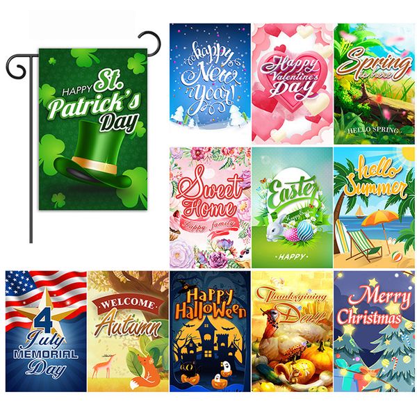 12 designs holiday garden flag party home decoration flag banner colorful double sided garden flag home festive lawn decor dbc vt1098
12 designs holiday garden flag party home decoration flag banner colorful double sided garden flag home festive lawn decor dbc vt1098