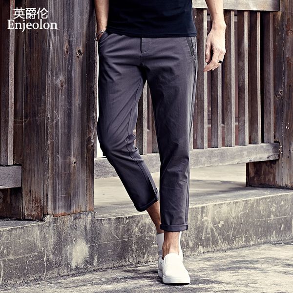 enjeolon brand new fashion 2019 slim straight men casual pants man trousers streetwear plus size k6226, Black
enjeolon brand new fashion 2019 slim straight men casual pants man trousers streetwear plus size k6226, Black