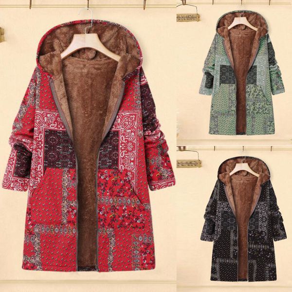 floral print jacket coat female vintage autumn winter coats pockets thicker zipper loose overcoat manteau femme hiver, Black
floral print jacket coat female vintage autumn winter coats pockets thicker zipper loose overcoat manteau femme hiver, Black