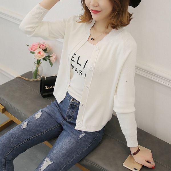2018 early spring girl with a shawl cardigan knitting coat han edition wind loose long-sleeved sweater college joker, Black;brown
2018 early spring girl with a shawl cardigan knitting coat han edition wind loose long-sleeved sweater college joker, Black;brown