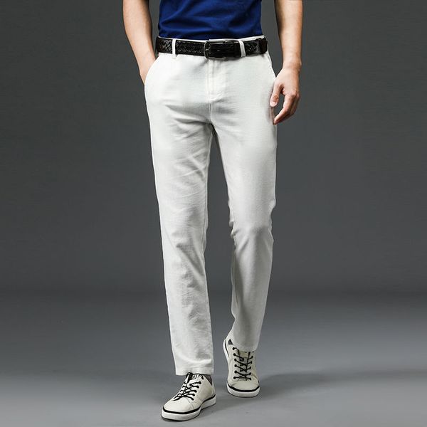 men's suits & blazers 2021 spring and summer youth korean version of solid color cotton linen trousers fashion casual straight pants, White;black
men's suits & blazers 2021 spring and summer youth korean version of solid color cotton linen trousers fashion casual straight pants, White;black
