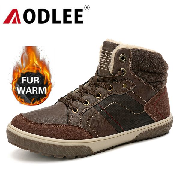 boot men warm winter waterproof men boots leather shoes fur snow boots sneakers for mens ankle outdoor aodlee, Black
boot men warm winter waterproof men boots leather shoes fur snow boots sneakers for mens ankle outdoor aodlee, Black
