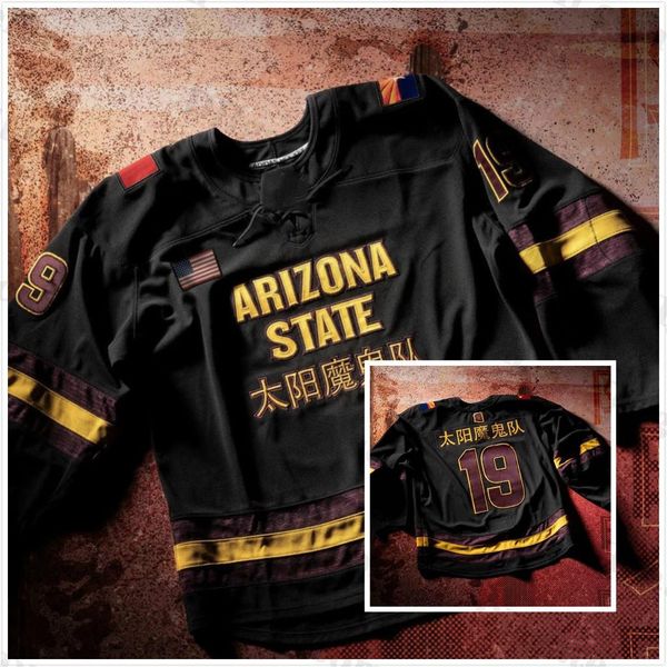 custom mens womens youth arizona state sun devils hockey jerseys stitched any name any number hight quality goalie cut, Black
custom mens womens youth arizona state sun devils hockey jerseys stitched any name any number hight quality goalie cut, Black
