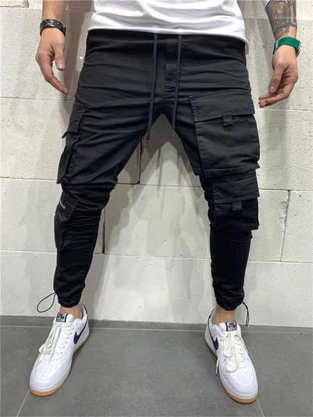 middle waist pencil pants more pocket harem pants mens designer pants spring hip hop legging slim, Black
middle waist pencil pants more pocket harem pants mens designer pants spring hip hop legging slim, Black