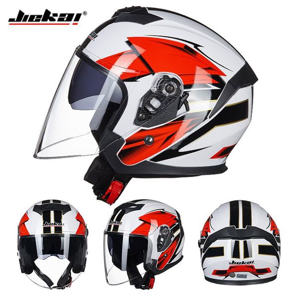 2019 spring new jiekai double lens motorcycle helmet summer half face motorbike helmet made of abs pc visor lens 4 kinds colors
2019 spring new jiekai double lens motorcycle helmet summer half face motorbike helmet made of abs pc visor lens 4 kinds colors