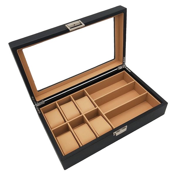 high class carbon fiber 6+3 mix grids watch box case sunglasses holder storage jewelry collection glasses watch display holder, Pink;blue
high class carbon fiber 6+3 mix grids watch box case sunglasses holder storage jewelry collection glasses watch display holder, Pink;blue