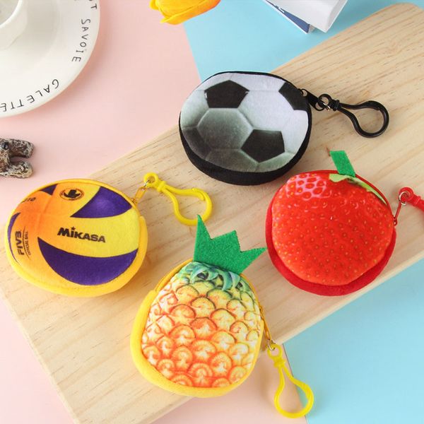 creative 3d fruit plush coin bag zipper change pocket mini wallet purse gift for kids ornaments
creative 3d fruit plush coin bag zipper change pocket mini wallet purse gift for kids ornaments