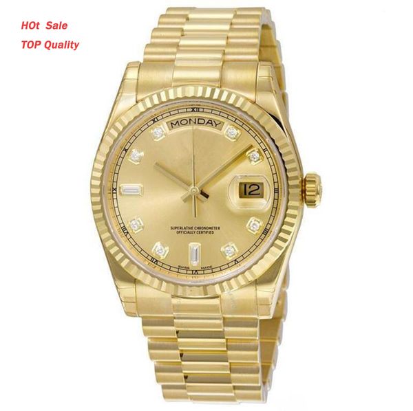luxury watch day date mechanical glide smooth 40mm/36mm mens gold watch stainless steel bezel strap wristwatches, Slivery;brown 
luxury watch day date mechanical glide smooth 40mm/36mm mens gold watch stainless steel bezel strap wristwatches, Slivery;brown