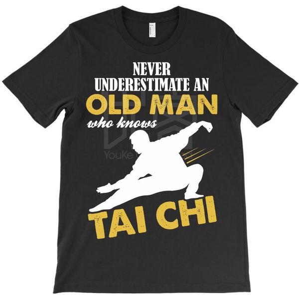 never underestimate an old man who knows tai chi t-shirt style natural cotton o-neck tee shirt classic style t-shirt, White;black
never underestimate an old man who knows tai chi t-shirt style natural cotton o-neck tee shirt classic style t-shirt, White;black