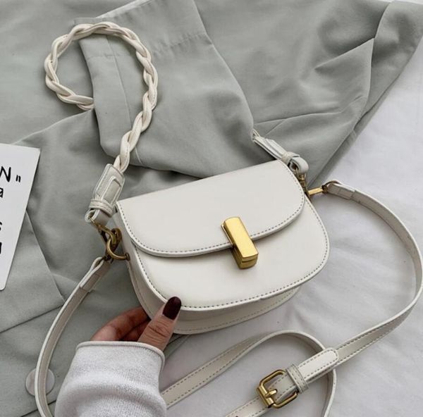 solid color saddle bag 2020 fashion new quality pu leather women's designer handbag weave shoulder strap shoulder messenger bag
solid color saddle bag 2020 fashion new quality pu leather women's designer handbag weave shoulder strap shoulder messenger bag