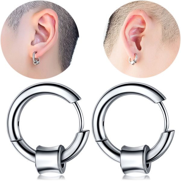 men simple stainless steel piercing earrings ear cuff fashion costume jewelry man hippy charm ear stud earhoop eardrop birthday gift, Golden;silver
men simple stainless steel piercing earrings ear cuff fashion costume jewelry man hippy charm ear stud earhoop eardrop birthday gift, Golden;silver