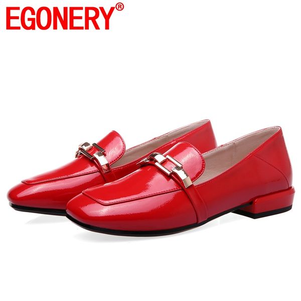 egonery fashion women's flats shoes artificial patent leather loafers shoes autumn spring punk cool metal chain boat, Black
egonery fashion women's flats shoes artificial patent leather loafers shoes autumn spring punk cool metal chain boat, Black