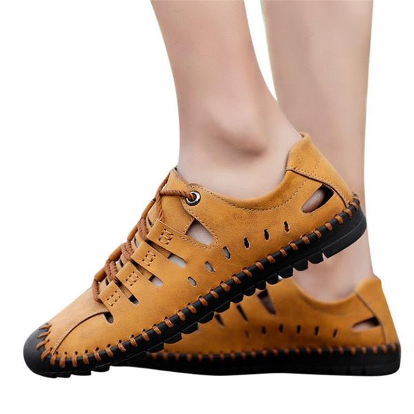 womail fashion flats men's summer casual leather sandals breathable round toe anti-slip breathable tide outdoor beach shoes, Black
womail fashion flats men's summer casual leather sandals breathable round toe anti-slip breathable tide outdoor beach shoes, Black