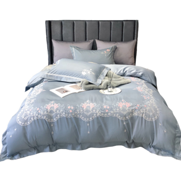 high-end home textile new chinese style chinese style embroidery flower 80 cotton quilt cover four-piece yellow bedding
high-end home textile new chinese style chinese style embroidery flower 80 cotton quilt cover four-piece yellow bedding