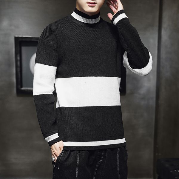 2019 new winter thick warm sweater men long sleeve turtleneck pullover men knitted mens christmas sweaters, White;black
2019 new winter thick warm sweater men long sleeve turtleneck pullover men knitted mens christmas sweaters, White;black