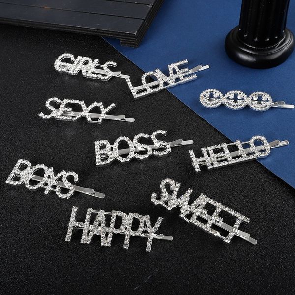 1pc shining sweet love letter hairpins hair clips for girls styling tool hairgrip diamond barrette women hair accessories
1pc shining sweet love letter hairpins hair clips for girls styling tool hairgrip diamond barrette women hair accessories
