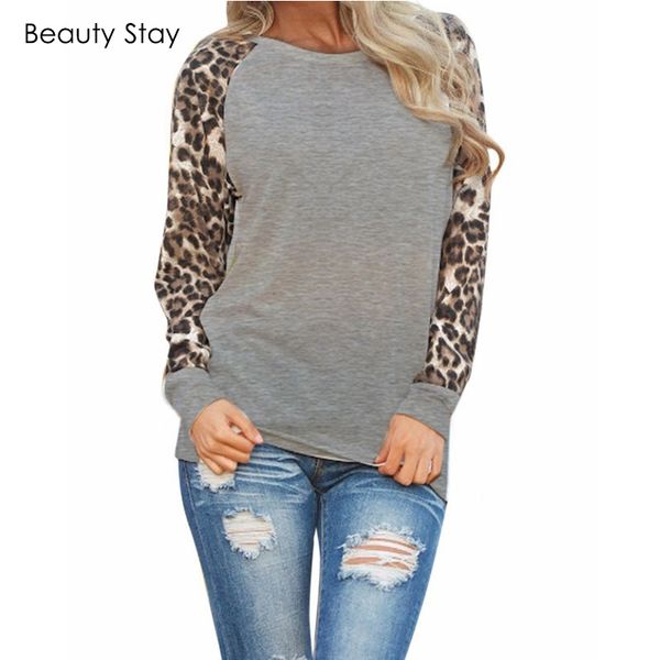 beauty stay women hoodies o-neck long leopard sleeve patchwork plus size loose autumn winter outdoor women pullovers, Black
beauty stay women hoodies o-neck long leopard sleeve patchwork plus size loose autumn winter outdoor women pullovers, Black