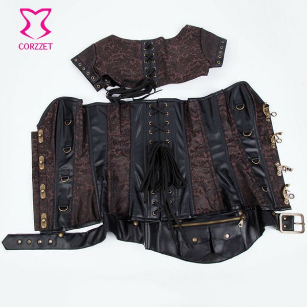 black vintage талии тренер корсеты burlesque костюма стали boned сексуальный готический стимпанк корсет талии тренер для женщин для похудени, Black;white
black vintage талии тренер корсеты burlesque костюма стали boned сексуальный готический стимпанк корсет талии тренер для женщин для похудени, Black;white
