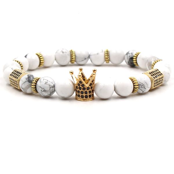 newly 73 styles 8mm natural stone bracelet turquoise luxury designer jewelry women bracelects rose quartz cubic zirconia crown bracelet gift, Black
newly 73 styles 8mm natural stone bracelet turquoise luxury designer jewelry women bracelects rose quartz cubic zirconia crown bracelet gift, Black