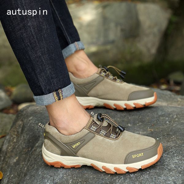 autuspin soft leather mountain hiking shoes breathable men's sneakers 2019 fall retro design outdoor trekking tactical shoes men
autuspin soft leather mountain hiking shoes breathable men's sneakers 2019 fall retro design outdoor trekking tactical shoes men