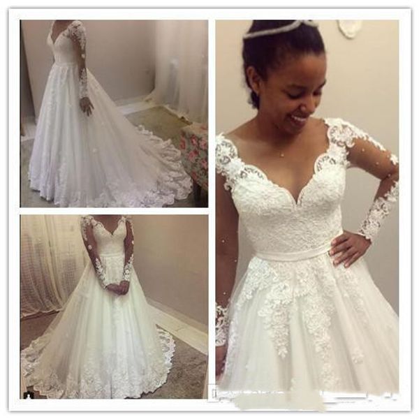 white a line tulle long sleeve wedding gowns sweetheart drop waist lace applique bridal dresses nigeria with beads
white a line tulle long sleeve wedding gowns sweetheart drop waist lace applique bridal dresses nigeria with beads