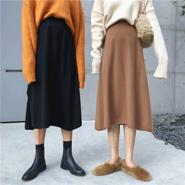 mazefeng new 2020 autumn winter women pleated skirts slit knitting elegant ladies casual fashion high waist skirts femininas, Black
mazefeng new 2020 autumn winter women pleated skirts slit knitting elegant ladies casual fashion high waist skirts femininas, Black