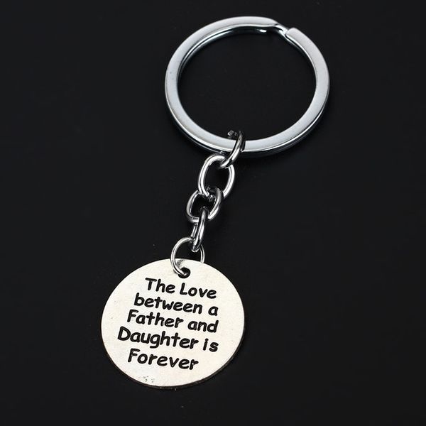 the love between father and daughter is forever pendant keyring key chain family father's day keychain dad key holder, Silver
the love between father and daughter is forever pendant keyring key chain family father's day keychain dad key holder, Silver