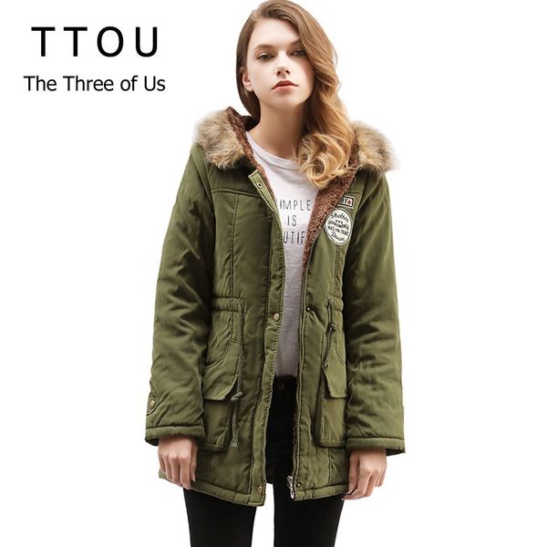ttou fashion fur jackets woman winter 2018 parka women outwear long wadded hooded snow parka thickness cotton, Black
ttou fashion fur jackets woman winter 2018 parka women outwear long wadded hooded snow parka thickness cotton, Black
