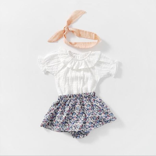 2020 selling baby girls 3pcs set t shirt+printed shorts+hairband summer kids girls suits 0-2 years, White
2020 selling baby girls 3pcs set t shirt+printed shorts+hairband summer kids girls suits 0-2 years, White