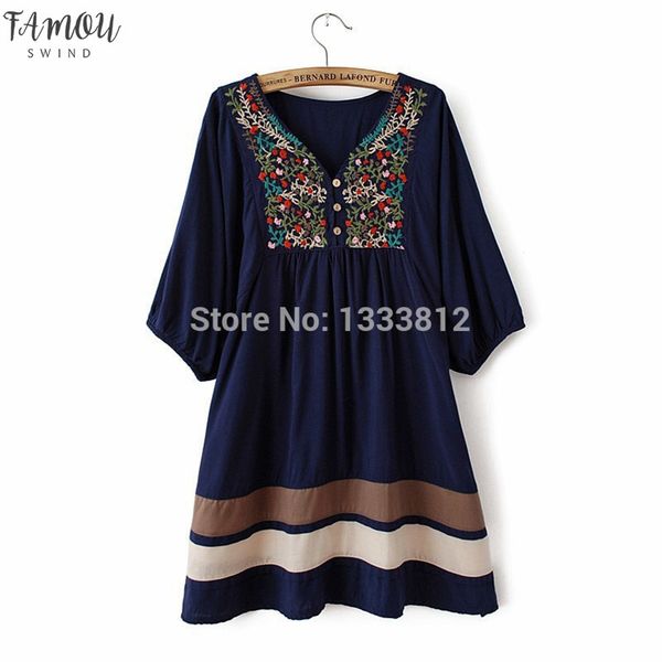 floral 2020 women summer embroidered ethnic style stitching loose half sleeve female cotton long blouse ing, White
floral 2020 women summer embroidered ethnic style stitching loose half sleeve female cotton long blouse ing, White